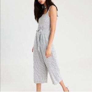 American Eagle Striped Jumpsuit